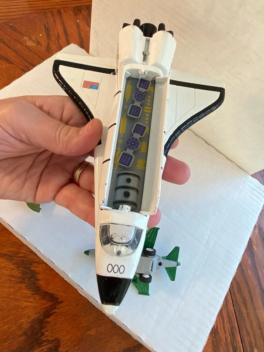 Vintage White Space Shuttle Toy - Kids Toys